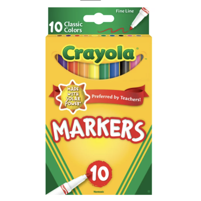 Marcadores - Paquete de 10...