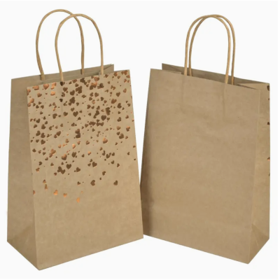 Golden Hearts - Paper Bag