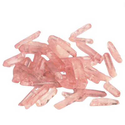 Cuarzo Natural 10 pzas - Coral