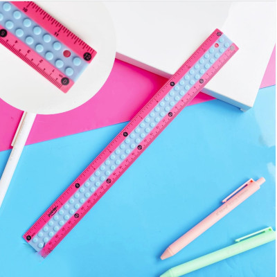 Regla Lego- Pink & Blue